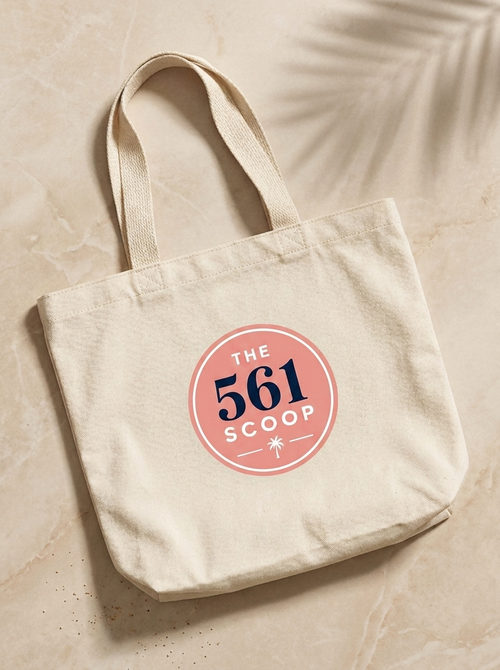 The 561 Scoop Canvas Tote Bag